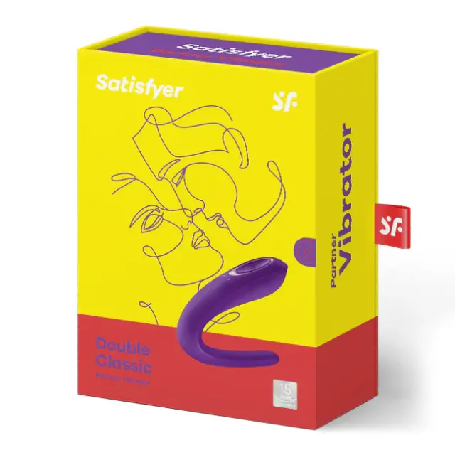Satisfyer Partner Couples Mini Δονητής για Ζευγάρια 9.5cm Μωβ