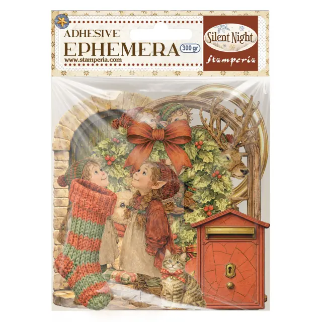 Αυτοκόλλητα Die Cuts-Ephemera Stamperia, Silent Night