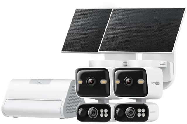 TP-Link Tapo HB410, Kit of 2 solar security cameras C645D + H500 hub, 3Mpx