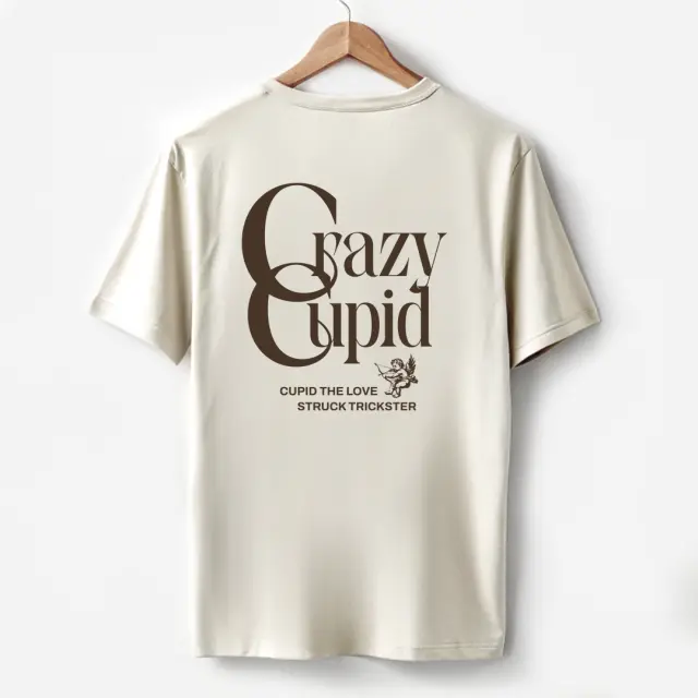 T-shirt Noshame® Off-white με τύπωμα Crazy Cupid - 132527 - XXL 2