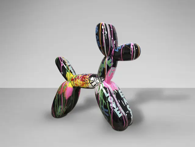 Balloon Dog 356640 διακοσμητικό γκράφιτι Άσπρο Κίτρινο Μαύρο Πολύχρωμο Πράσινο Ροζ 2