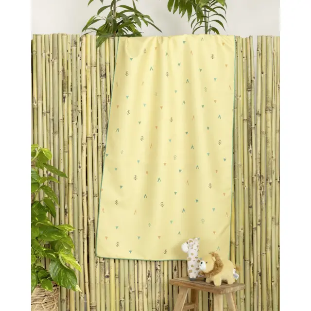 Πετσέτα Θαλάσσης 70x140 200gsm Nima Let's Get Wild Green 100% Microfiber 2