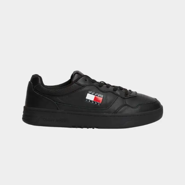 Tommy Hilfiger - Ανδρικά Sneakers Cupsole Leather Ess EM0EM01443-BDS Μαύρο - 46