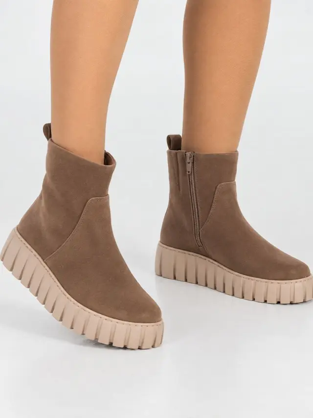 Gabor Μποτάκια Γυναικείο δέρμα Nubuck Καφέ GAB/76780 41-WHISKY 2