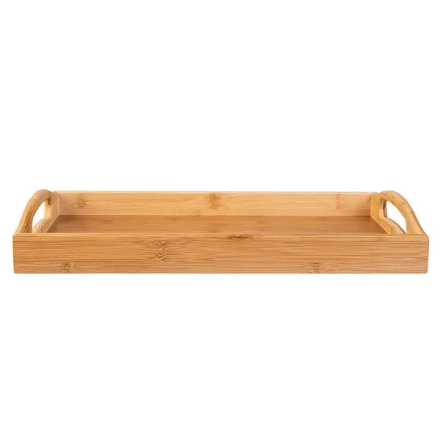 Δίσκος Σερβιρίσματος Essentials Με Λάβες Μεταφοράς Bamboo 44x29.5x5.5cm Estia 01-12953