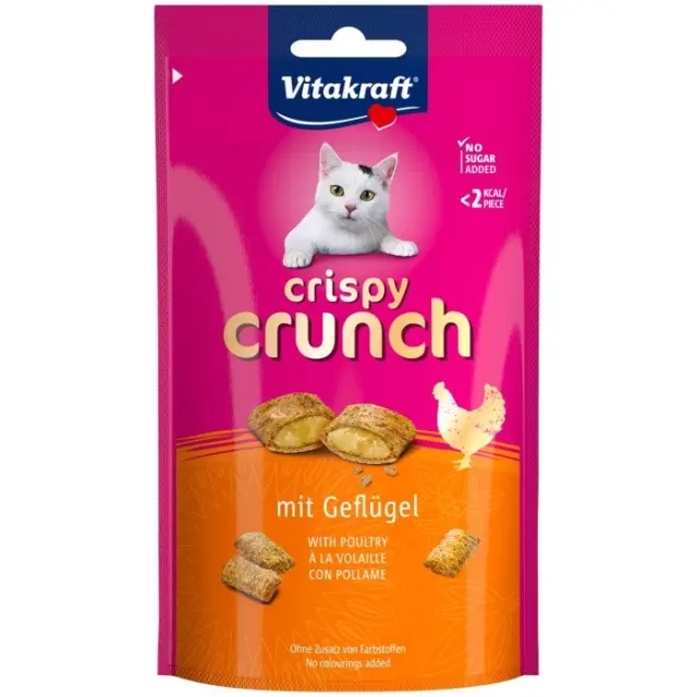 VITAKRAFT Crispy Crunch Poultry - cat treats - 60g