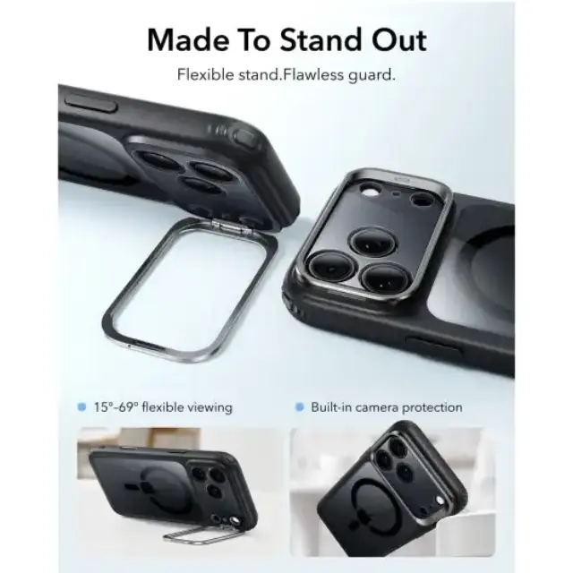 Esr Θήκη Κινητού iPhone 17 Pro / 18 Pro Classic Hybrid Kickstand Magsafe Clear / Black 3