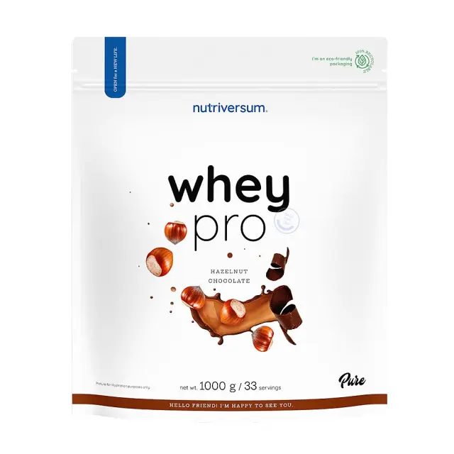 Nutriversum Whey PRO - PURE Chocolate Hazelnut, 1000 g