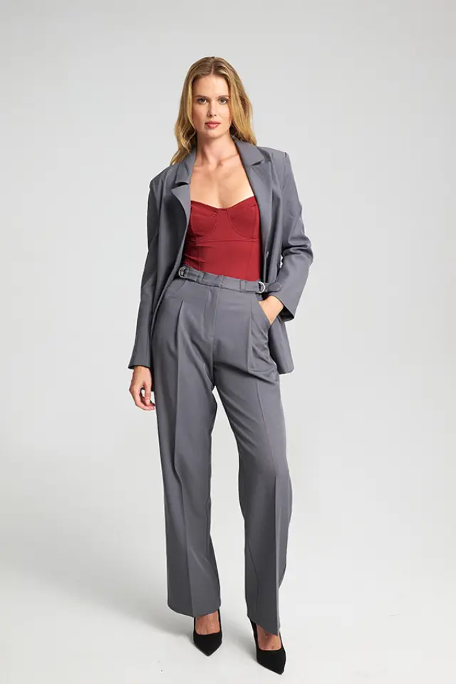 Παντελόνι Wide Leg με Ζώνη KENDRA Trousers - XS