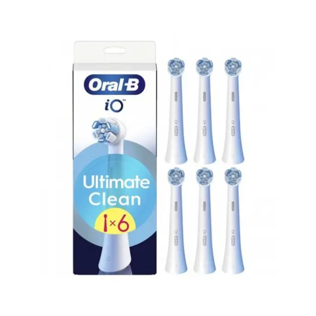 Oral-B Ανταλλακτικές Κεφαλές Ηλεκτρικής Οδοντόβουρτσας iO Ultimate Clean EB6 White