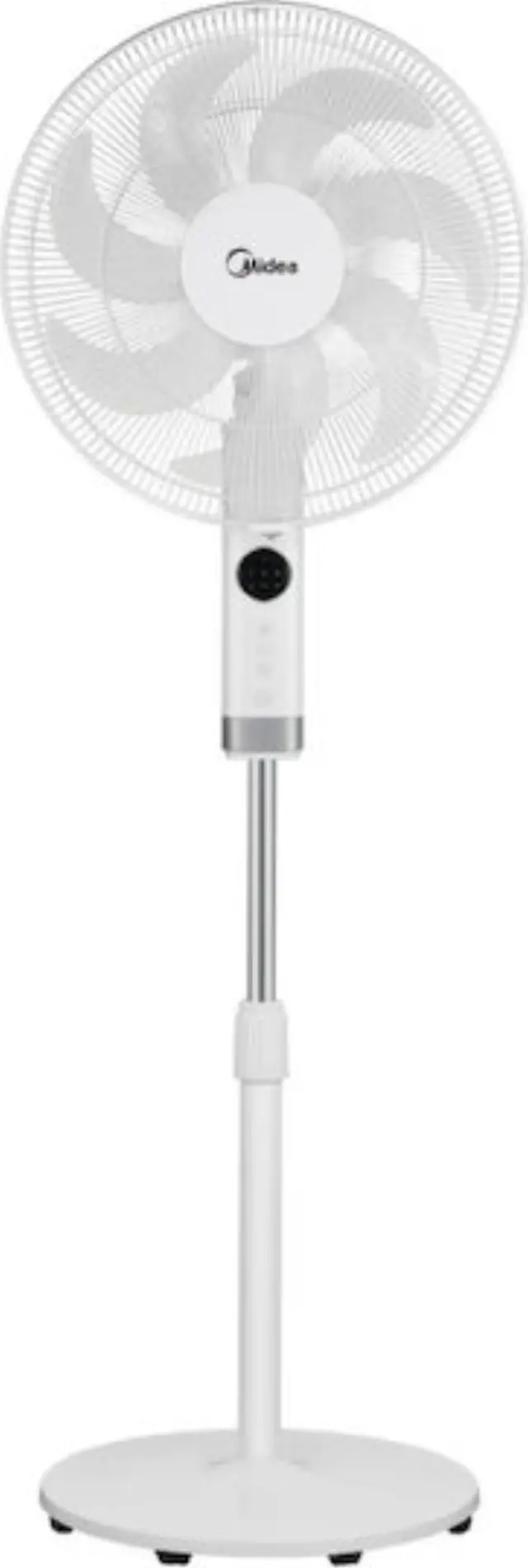 Midea MFS400R0APW Ανεμιστήρας Ορθοστάτης 50W Διαμέτρου 40cm με Τηλεχειριστήριο Λευκός 2