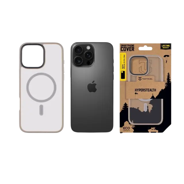 Tactical MagForce Hyperstealth Cover for Apple iPhone 16 Pro Max Light Grey 3