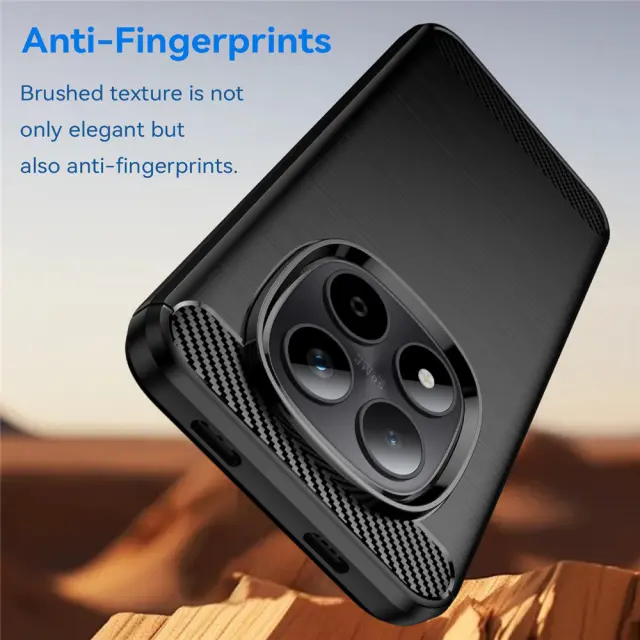 Techsuit® Carbon Silicone για Xiaomi Redmi Note 15 Pro+ 5G/Poco M8 Pro 5G-Black 2