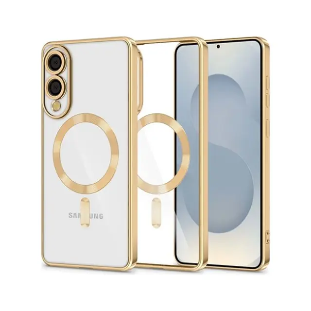 Tech-Protect Θήκη Κινητού Galaxy S25 Edge Magflex Magsafe Shiny Gold