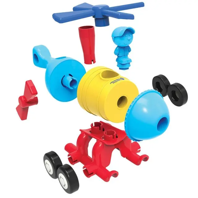 Learning Resources Εκπαιδευτικό Παιχνίδι 1-2-3 Build It!™ Rocket-Train-Helicopter για 2+ ετών LER 2859 3