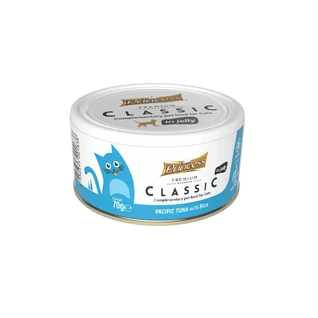 Princess Premium Classic Κονσέρβα Γάτας με Τόνο & Ρύζι 70gr