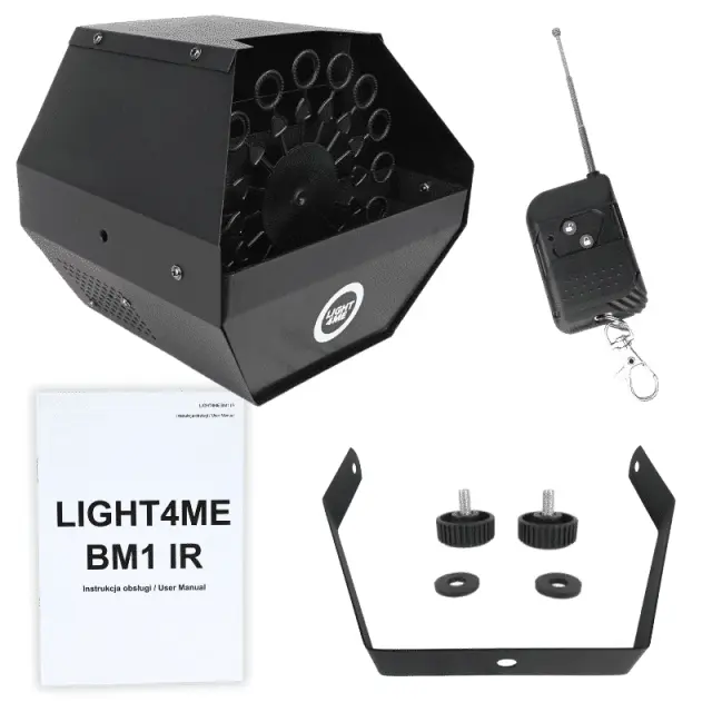 LIGHT4ME BM1 IR soap bubble machine efficient infrared remote control 3