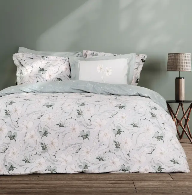 Σετ Σεντόνια 170x260 Μονά Nima Celeste Green 100% βαμβακερόΧωρίς Λάστιχο