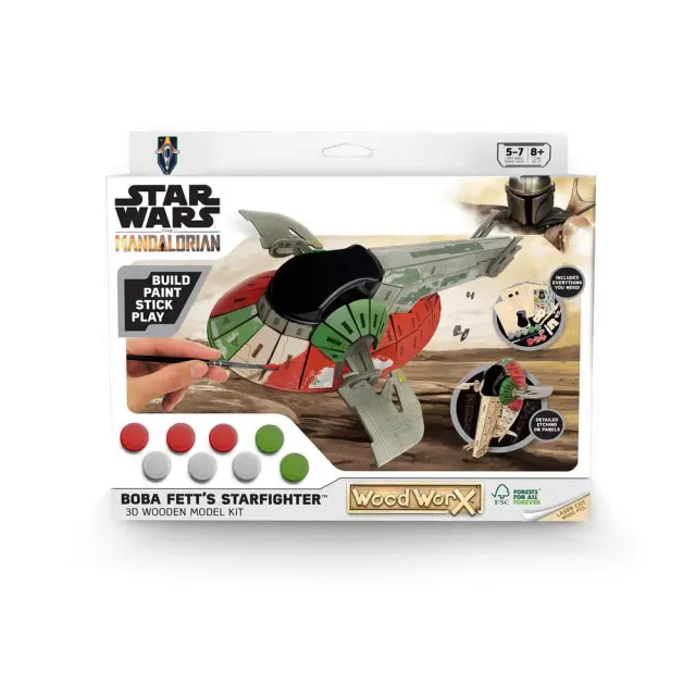Wood WorX Star Wars Bobba Fett s Slave-1 - Φιγούρα Μοντελισμου (177739) 2