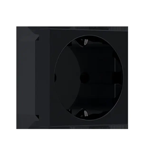 MODYS ΠΡΙΖΑ ΣΟΥΚΟ ΑΣΦΑΛΕΙΑΣ ΜΑΥΡΗ ΜΑΤ 2P+E 16A 250VAC IP20 / 10101312310