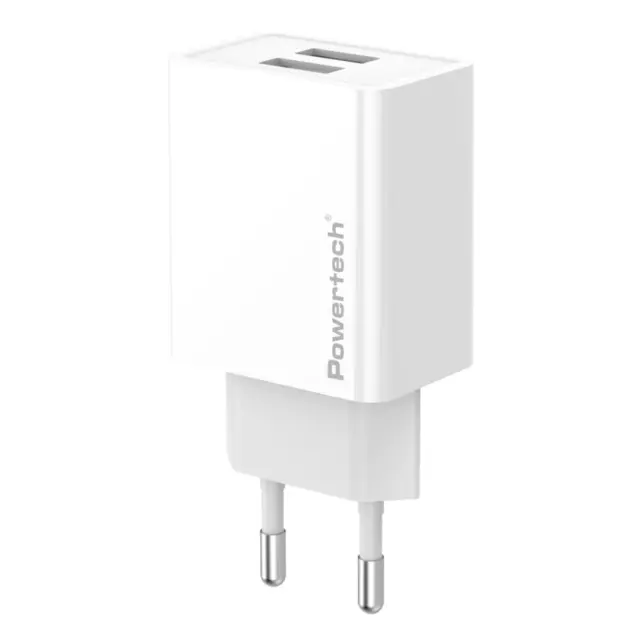 Ταχυφορτιστής Ταξιδίου Powertech PT-1321 12W Charger Λευκός
