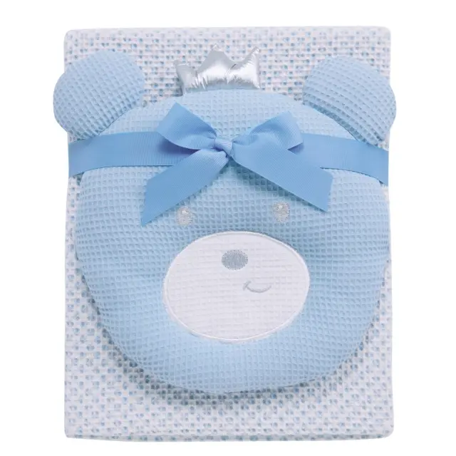 Κουβέρτα Αγκαλιάς 75x100 Με Παιχνίδι Das Home 4959 White-Blue 100% βαμβακερό