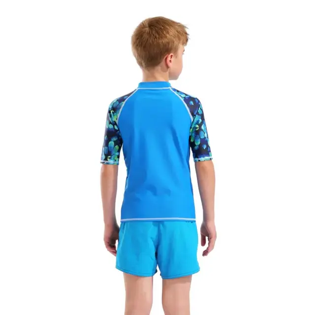 Arena Unisex Kids Shortsleeve UV Protection Rash Swim Vest Μπλε 011128-880 (Arena) 3