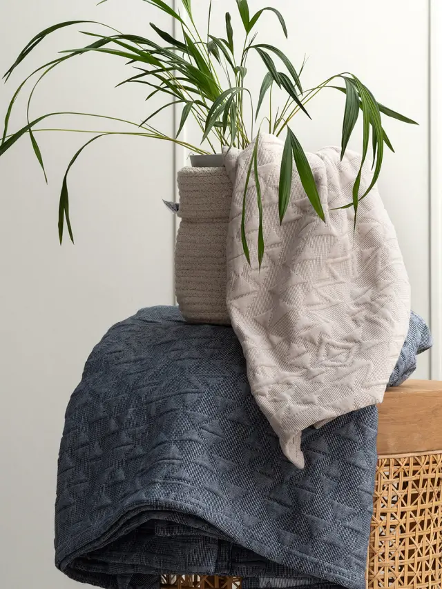 Κουβέρτα Ανοιξιάτικη Υπέρδιπλη (230x260) Inez Denim Palamaiki 2