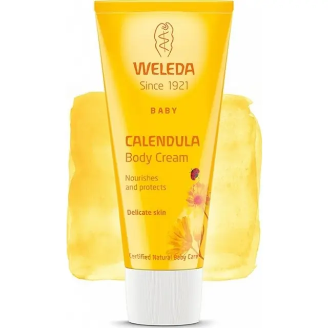 Weleda Baby Calendula Cream Ενυδατική + Προστατευτική Κρέμα Καλέντουλας για Βρέφη για Σώμα + Πρόσωπο, 75ml 2