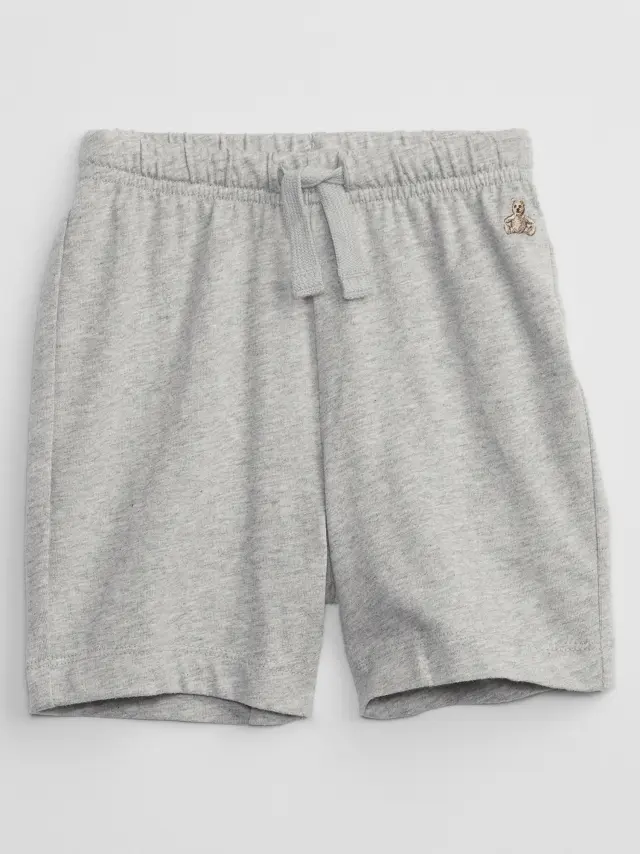 Γκρι babyGap Jersey Pull-On Σορτς gray and white marl - 12-18M