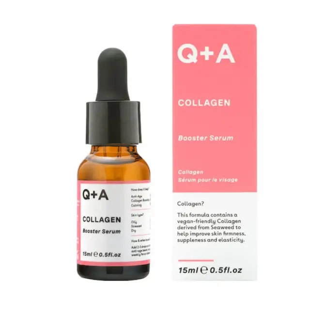 Q+A Collagen Booster Serum Αντιγηραντικός Ορός Προσώπου, 15ml