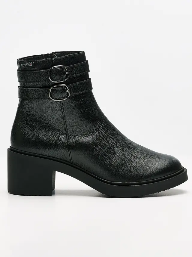 Mephisto Μποτάκια Γυναικείο δέρμα Μαύρο MEP/PAISLEY BLACK 3