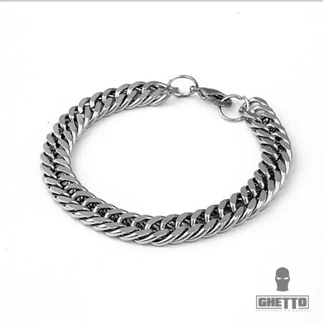 Ghetto Men stainless steel bracelet jewelry Cuban Link 2