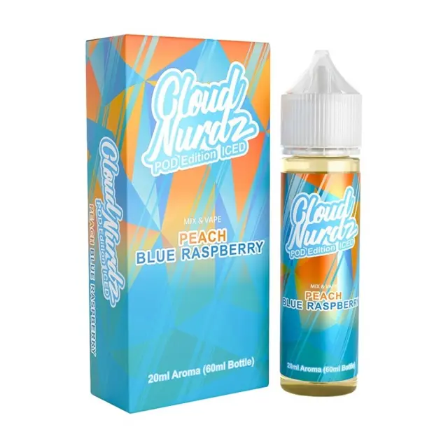 Cloud Nurdz Peach Blue Raspberry Pod Edition Iced 20ml/60ml