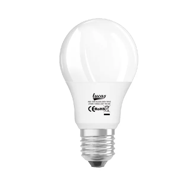 Λαμπτήρας LED A60 E27 9W 2700K Photocell Darkness-Activated Lucas