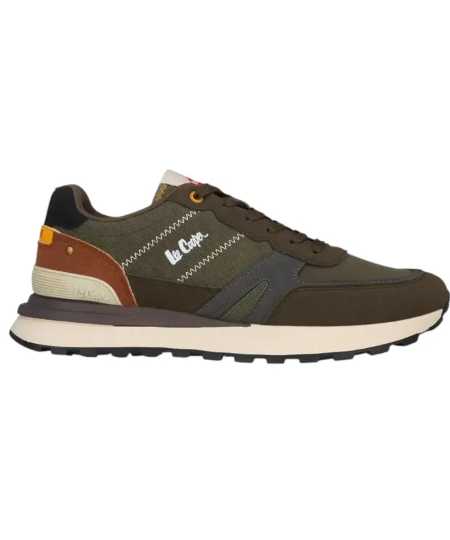 Lee Cooper - Ανδρικά Sneakers Shadow II LCM628415-OLIVE Λαδί