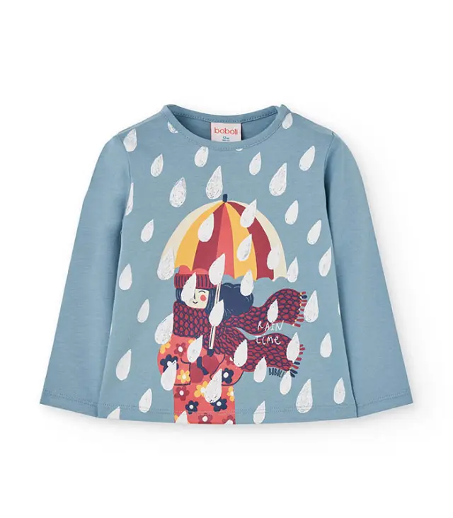 Boboli Μπλούζα μακό με σχέδιο OUTDOOR LIFE - 5Y