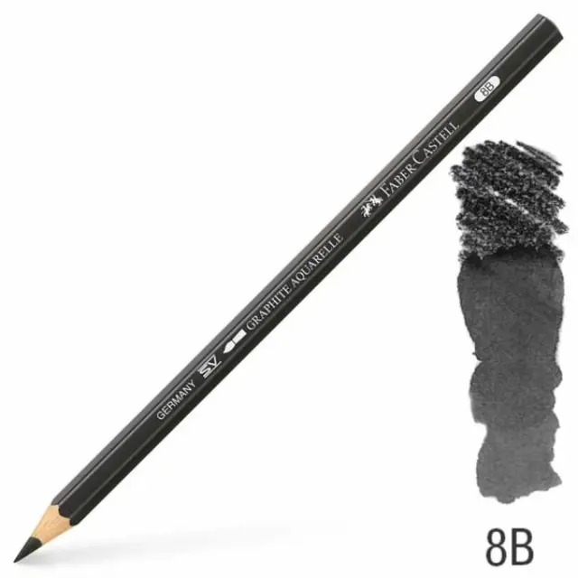 Faber Castell Υδατοδιαλυτό Μολύβι Γραφίτη Graphite Aquarelle - 8B