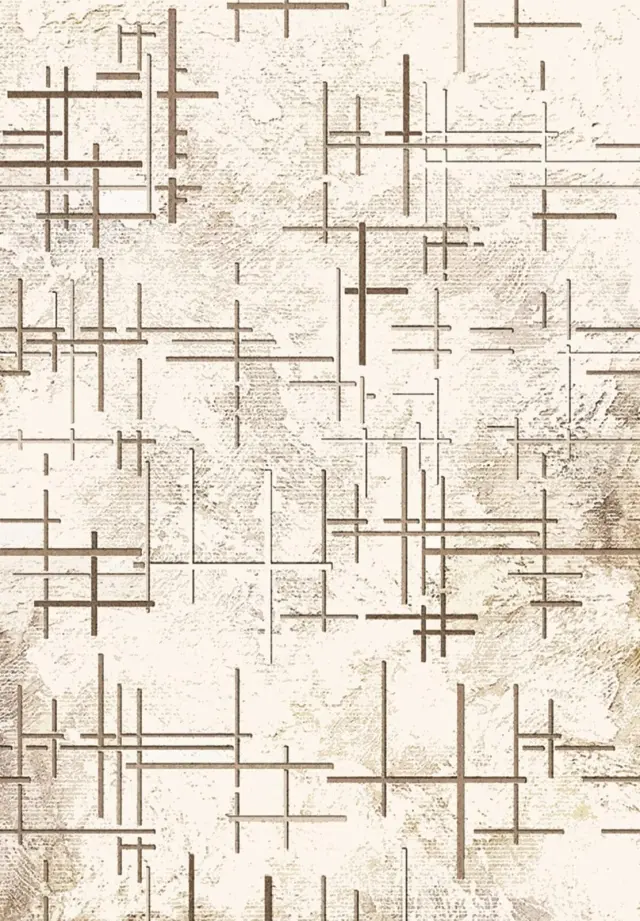 Χαλί Εκρού/Καφέ Ν.5492 120x180cm