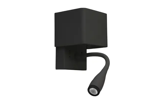 LED ΑΠΛΙΚΑ & ΣΠΟΤ ΤΟΙΧΟΥ TEΤΡΑΓΩΝΗ 9W ΜΑΥΡΗ