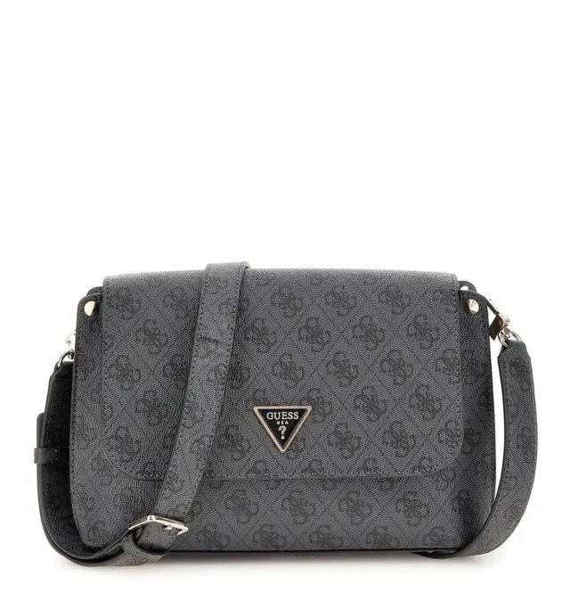 Τσάντα GUESS Meridian Flap Crossbody HWSG6974200 Μαύρο