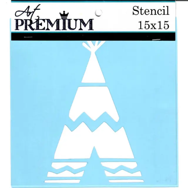 Στένσιλ Art Premium - 15x15cm - Ινδιάνικη Σκηνή