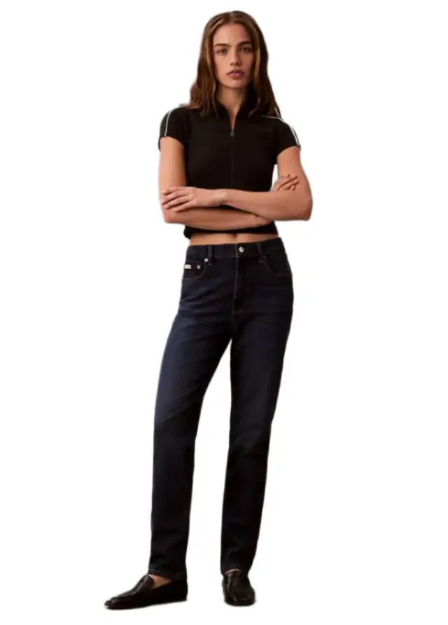 Calvin Klein γυναικείο mom παντελόνι τζιν LV047D842G-1