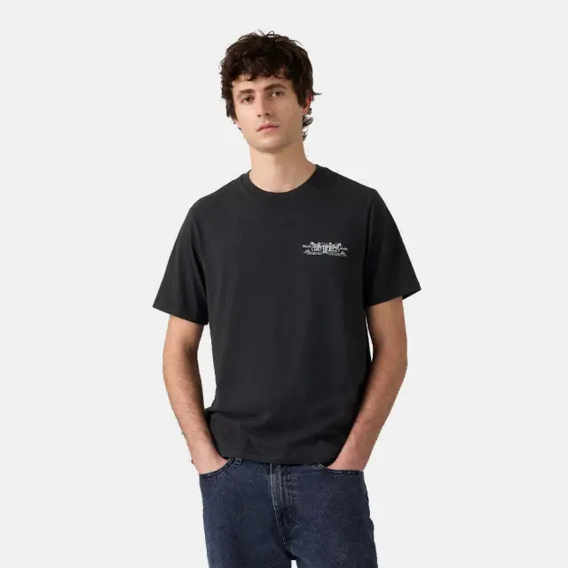 GRAPHIC CREWNECK TEE BLACKS Black - L