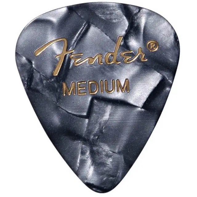 Fender Black Moto Medium Πέννες (12 τεμάχια)