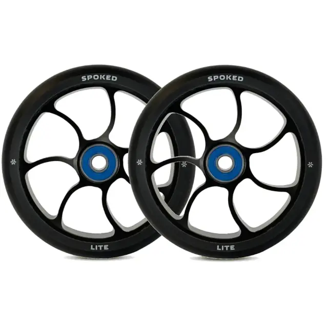 Union Spoked Lite Pro Freestyle Scooter Wheels 110 - Black 2