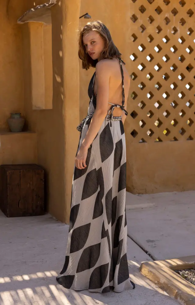 NEMA RESORT WEAR "ARIADNE" DRESS (14907N128-BLACK) - M 2