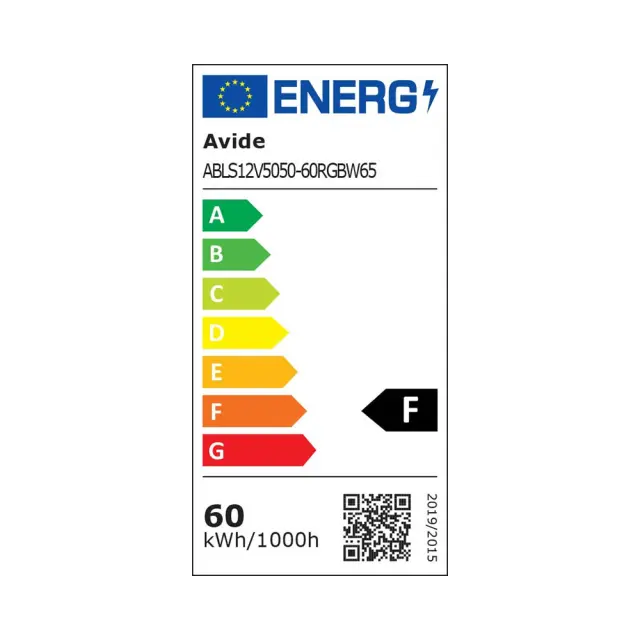 Avide Τρίχρωμη Λεντοταινία LED Strip 12V 12W RGB+W (4000K) IP65 5m 3