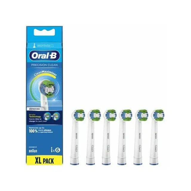 Oral-B Precision Clean Ανταλλακτικές Κεφάλες Ηλεκτρικής Οδοντόβουρτσας 6τμχ