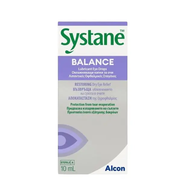 Alcon Systane Balance Λιπαντικές Οφθαλμικές Σταγόνες 10ml
